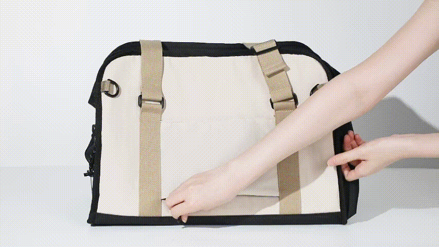 Portable Pet Carrier - Fully Unzipped